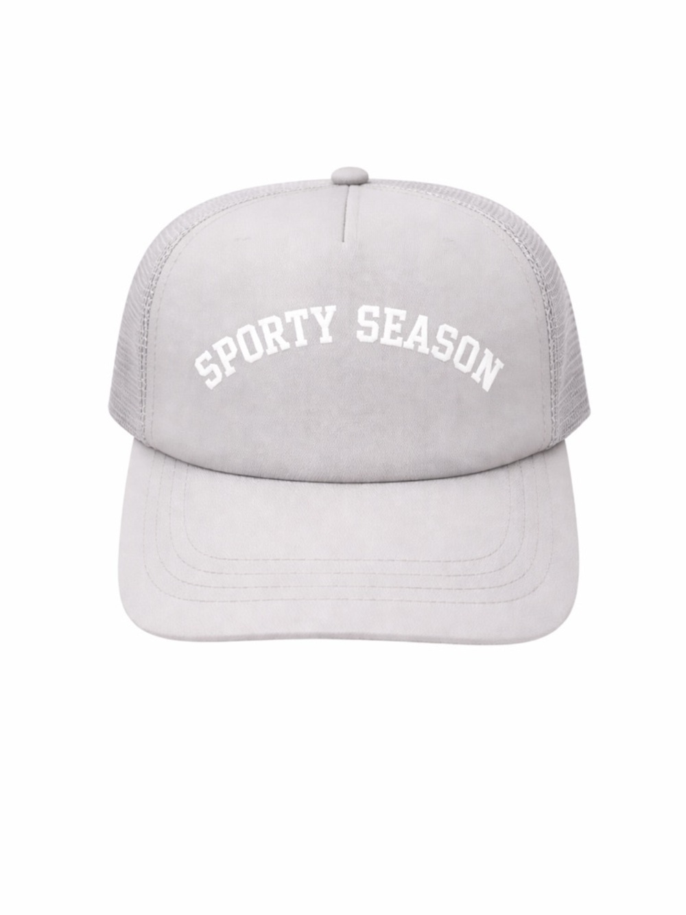 Wild Fable Sporty Season Gray Mesh Trucker Hat Snap Back